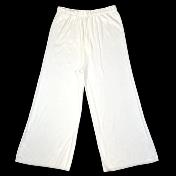 Joan Vass White Wide Leg Pants | Size 2 - Picture 1 of 3